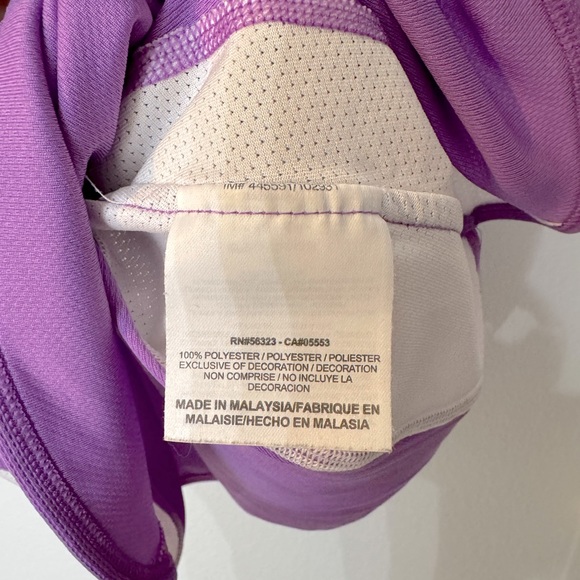 Nike dri-fit light purple/white running athletic tank top - Picture 4 of 5